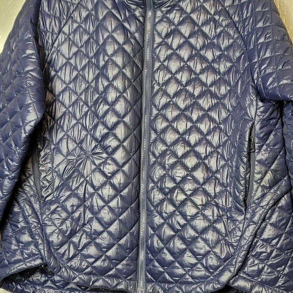 Sam Edelman Puffer Jacket Full Zip Pockets Size XL Quilted Hi Low Puffer Jacket - Picture 7 of 10